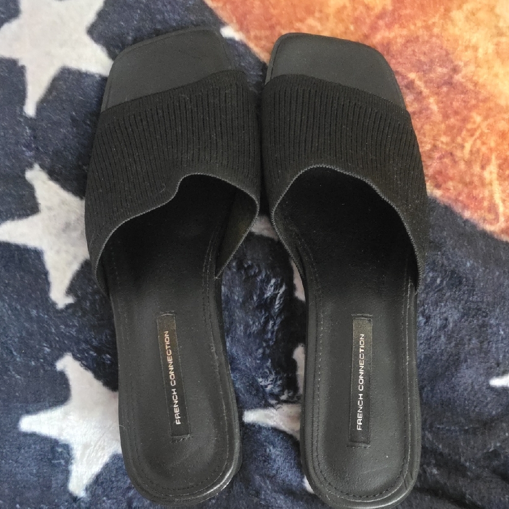 French Connection Black Women's Mules